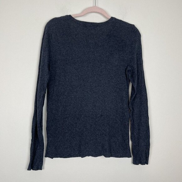 Eddie Bauer Blue Button Front Cardigan Round neck Woman’s Size Medium - Picture 5 of 6